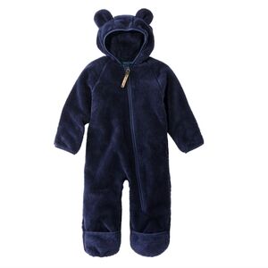 LL Bean Infant Hi Pile Fleece Bunting Size 6 To 13 Months